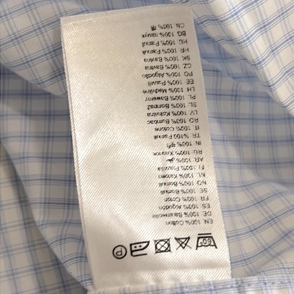 ETON Contemporary Fit Button Down Shirt 16 / 41 White Blue Check XL Men's - Picture 7 of 9